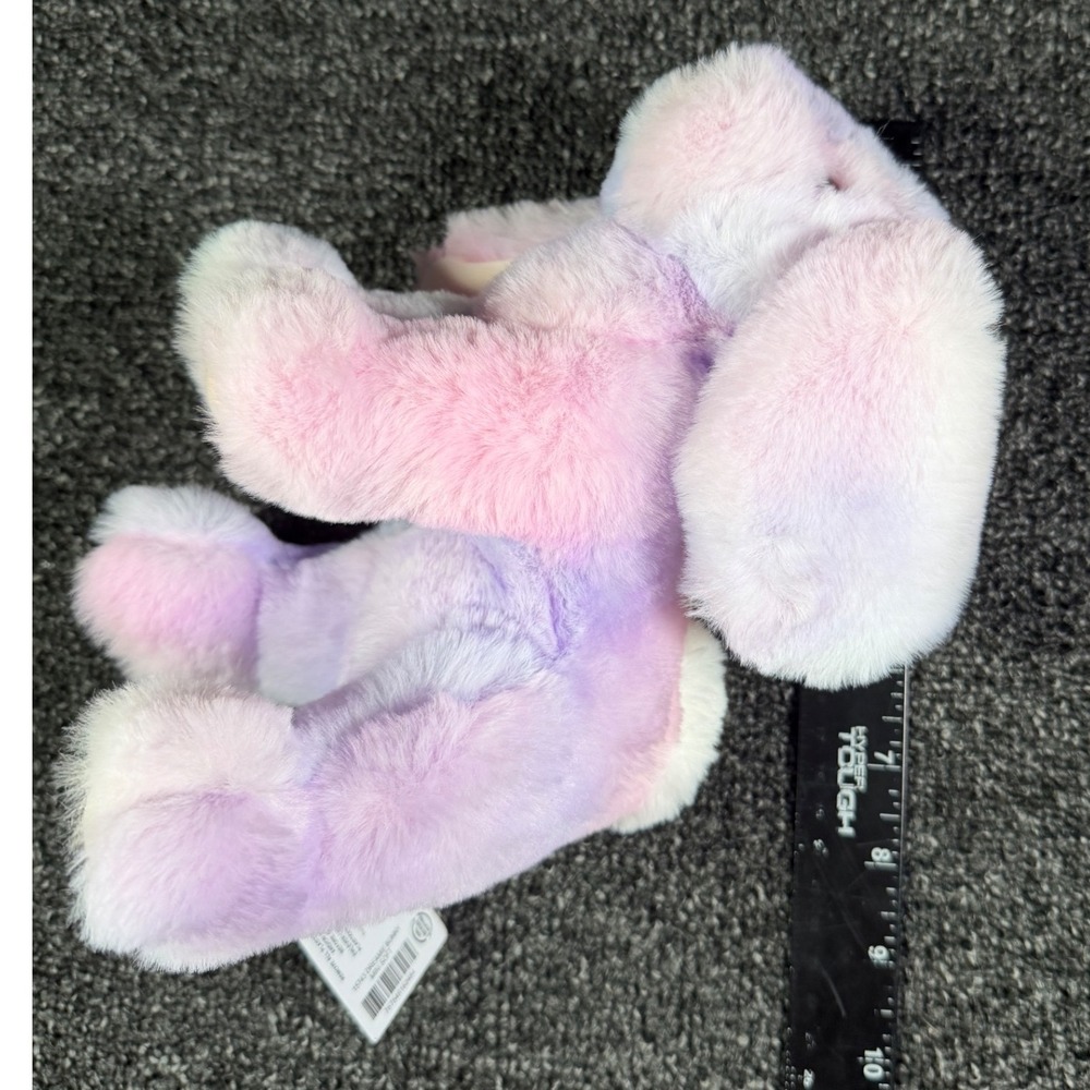 Douglas Cuddle Toy Bunny Plush Pastel Purple Pink Tie Dye Floppy Ear Rabbit 10" - Picture 4 of 6
